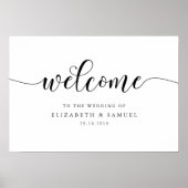 Welkom bij het trouwbord poster (Voorkant)