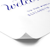 Welkom bij het trouwbord poster (Hoek)