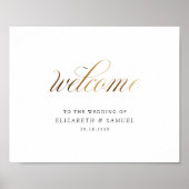 Welkom bij het trouwbord poster (Voorkant)