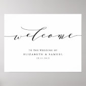 Welkom bij het trouwbord poster (Voorkant)