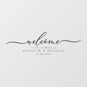 Welkom bij het trouwscript raamsticker (Vel)