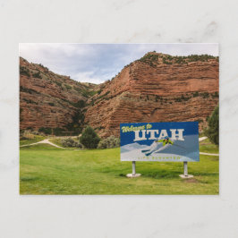 Welkom bij het Utah-teken - Stateborden Briefkaart