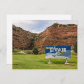 Welkom bij het Utah-teken - Stateborden Briefkaart (Voorkant / Achterkant)