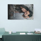 Welkom bij het verlovingsbanner met foto spandoek (Beurs)