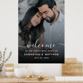 Welkom bij het verlovingsfeest Teken met Foto Poster (Keuken)