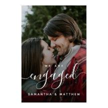 Welkom bij het verlovingsfeest Teken met Foto