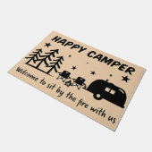 Welkom bij het vuur met ons deurmat (Schuin)