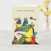 Welkom bij het wenskaart van het gezin kaart (Gele Bloem)