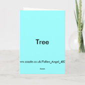 Welkom bij het  Wenskaart van het gezin Kaart (Achterkant)