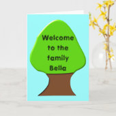 Welkom bij het  Wenskaart van het gezin Kaart (Gele Bloem)