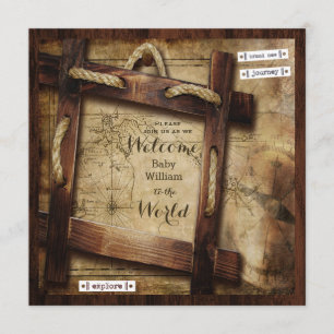 Welkom bij het WereldBaby shower Kaart