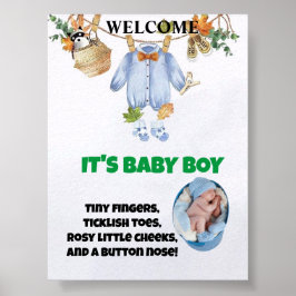 Welkom bij het World Baby Boy Poster