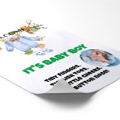 Welkom bij het World Baby Boy Poster (Hoek)