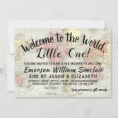 Welkom bij het World Sip and See Baby shower Kaart (Voorkant)