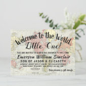 Welkom bij het World Sip and See Baby shower Kaart (Staand voorkant)