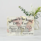 Welkom bij het World Sip and See Baby shower Kaart (Staand voorkant)