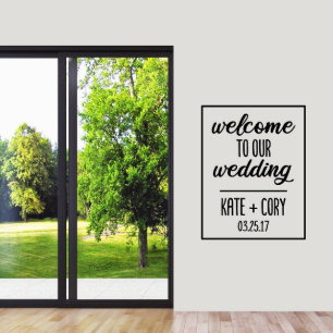 Welkom bij het X-Large Wall Decal van onze bruilof