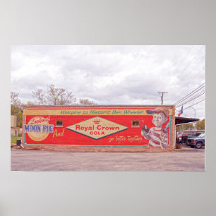 Welkom bij Historisch Ben Wheeler Bord 24x10 Poster