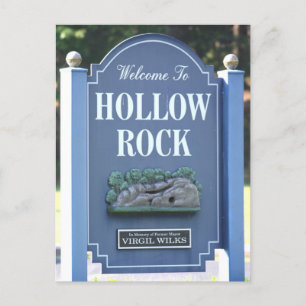 Welkom bij Hollow Rock, Tennessee bord Briefkaart