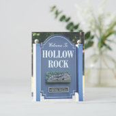Welkom bij Hollow Rock, Tennessee bord Briefkaart (Staand voorkant)