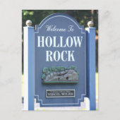 Welkom bij Hollow Rock, Tennessee bord Briefkaart (Voorkant)