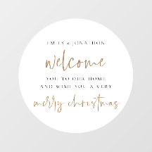 Welkom bij Home Names Merry White Circle