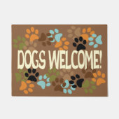 Welkom bij honden met ontwerp voor afdruk deurmat (Voorkant)