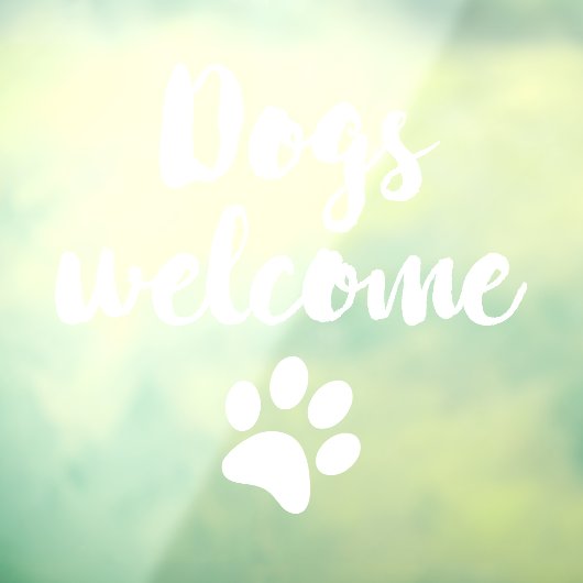 Welkom bij honden raamsticker (Vel 3)