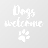 Welkom bij honden raamsticker (Vel)
