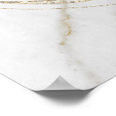 Welkom bij Huwelijksfeest Gouden Lijst Poster (Hoek)