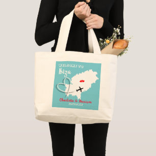 Welkom bij Ibiza Destination Wedding Grote Tote Bag