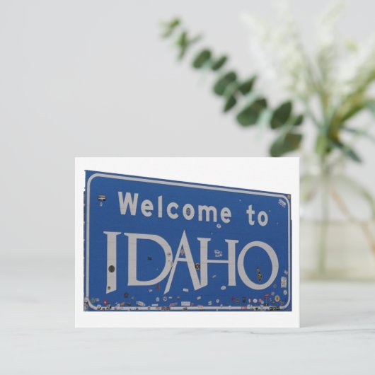 Welkom bij Idaho Post-it Notes Briefkaart (Staand voorkant)