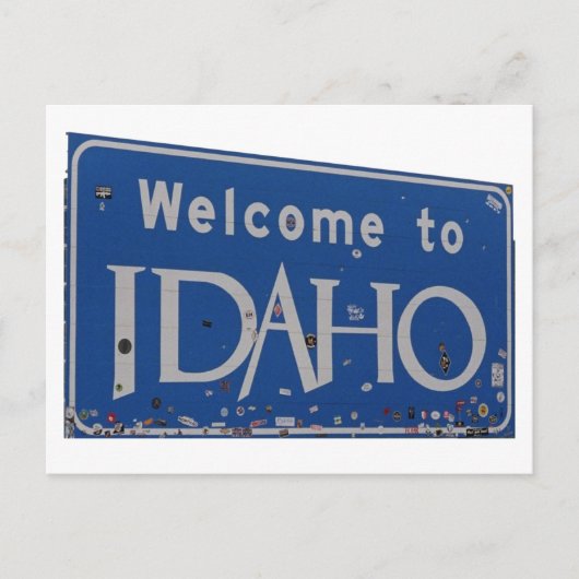 Welkom bij Idaho Post-it Notes Briefkaart (Voorkant)