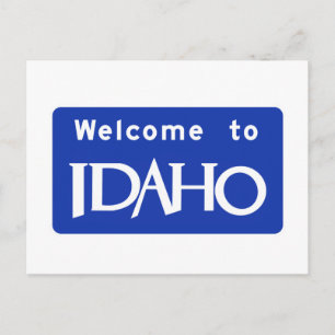 Welkom bij Idaho - USA Road Sign Briefkaart