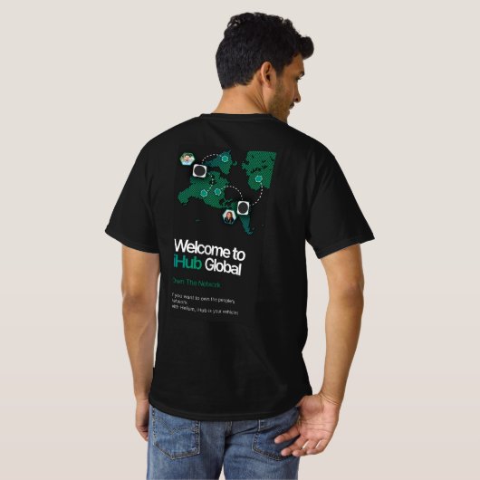 Welkom bij iHub Global T-Shirt (Achterkant volledig)
