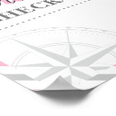 Welkom bij inchecken van bezoekersvliegers poster (Hoek)