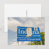Welkom bij Indiana Sign Briefkaart (Voorkant / Achterkant)
