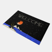 Welkom bij Island Night Design Deurmat (Schuin)