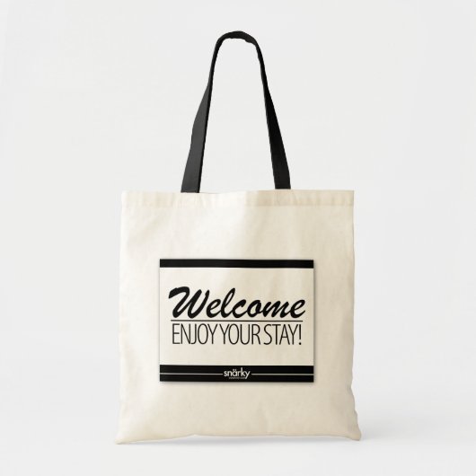 Welkom bij je Canvas tas in de opening (Voorkant)