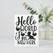 Welkom bij je nieuwe baby 2026 briefkaart (Staand voorkant)