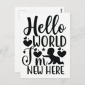 Welkom bij je nieuwe baby 2026 briefkaart (Voorkant / Achterkant)