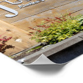 Welkom bij Juneau Alaska, met achtergrond Poster (Hoek)