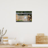 Welkom bij Juneau Alaska, met achtergrond Poster (Keuken)