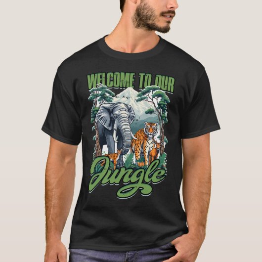 Welkom bij Jungle - Fun T-shirt (Voorkant)