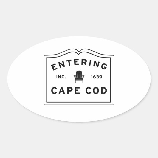 Welkom bij Kaap Massachusetts Sticker (Voorkant)