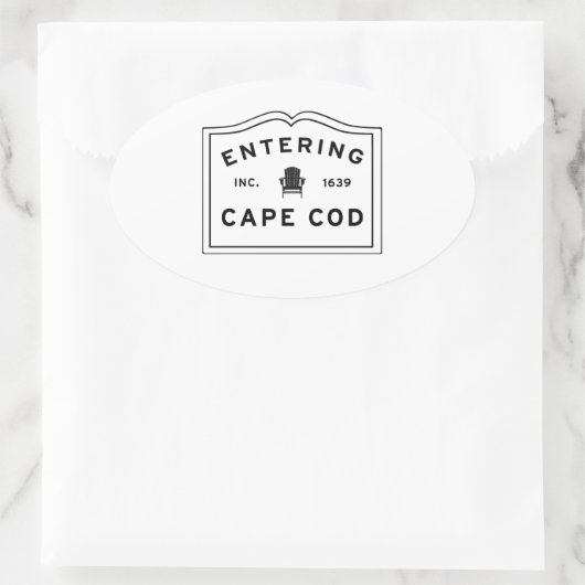 Welkom bij Kaap Massachusetts Sticker (Tas)