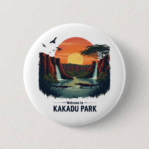 Welkom bij Kakadu National Australian Park Ronde Button 5,7 Cm