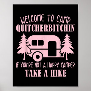 Welkom bij Kamp Quitcherin Grappig Kamperen _1 Poster