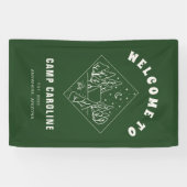 Welkom bij Kamp vrijgezellenfeest Spandoek (Horizontaal)