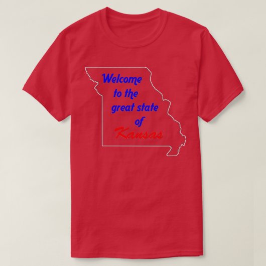 Welkom bij Kansas Missouri T-shirt (Design voorkant)